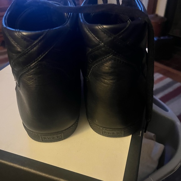 Gucci Leather Web High Black - Picture 2 of 5